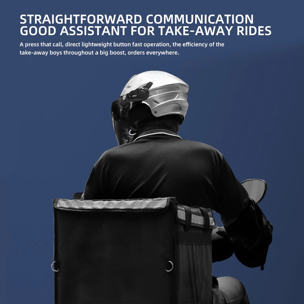 Bluetooth Motorcycle Helmet Intercom Headset 1000M