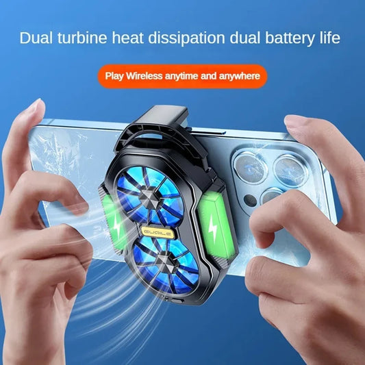 Dual Fan Rechargeable Mobile Phone Cooler