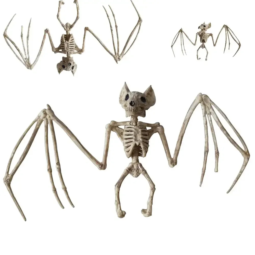 Realistic Skeleton Props with Bats & Scorpions