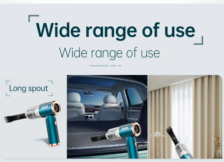 Wireless Mini Car Vacuum Cleaner – Strong Suction