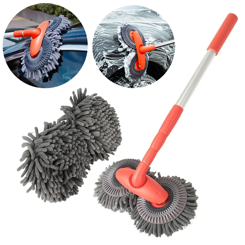 Telescopic Double-Head Car Wash Mop