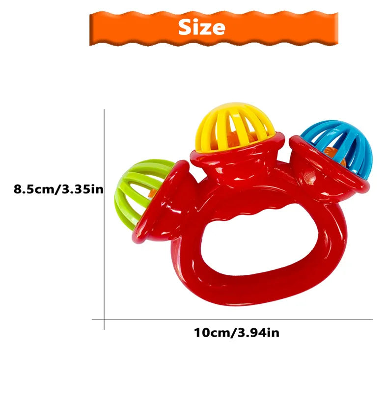 1-4PCS Baby Hand Rattle Ball Sensory Toys