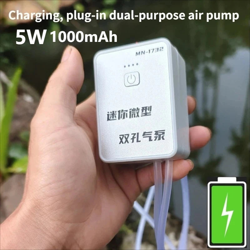 Portable USB Oxygen Pump for Fishing & Aquarium