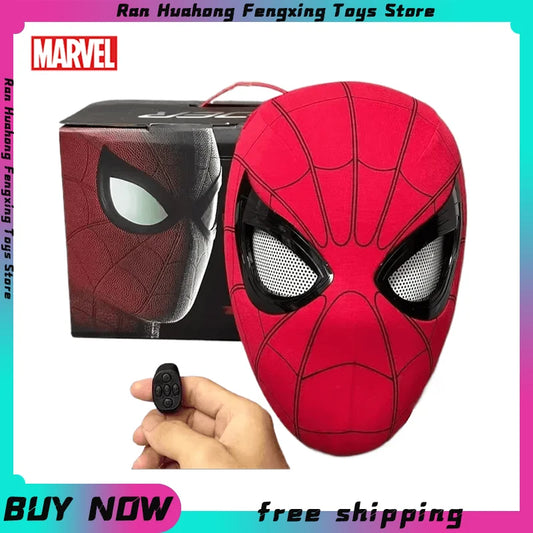 Spiderman Moving Eyes Mask – Remote Control Cosplay Toy