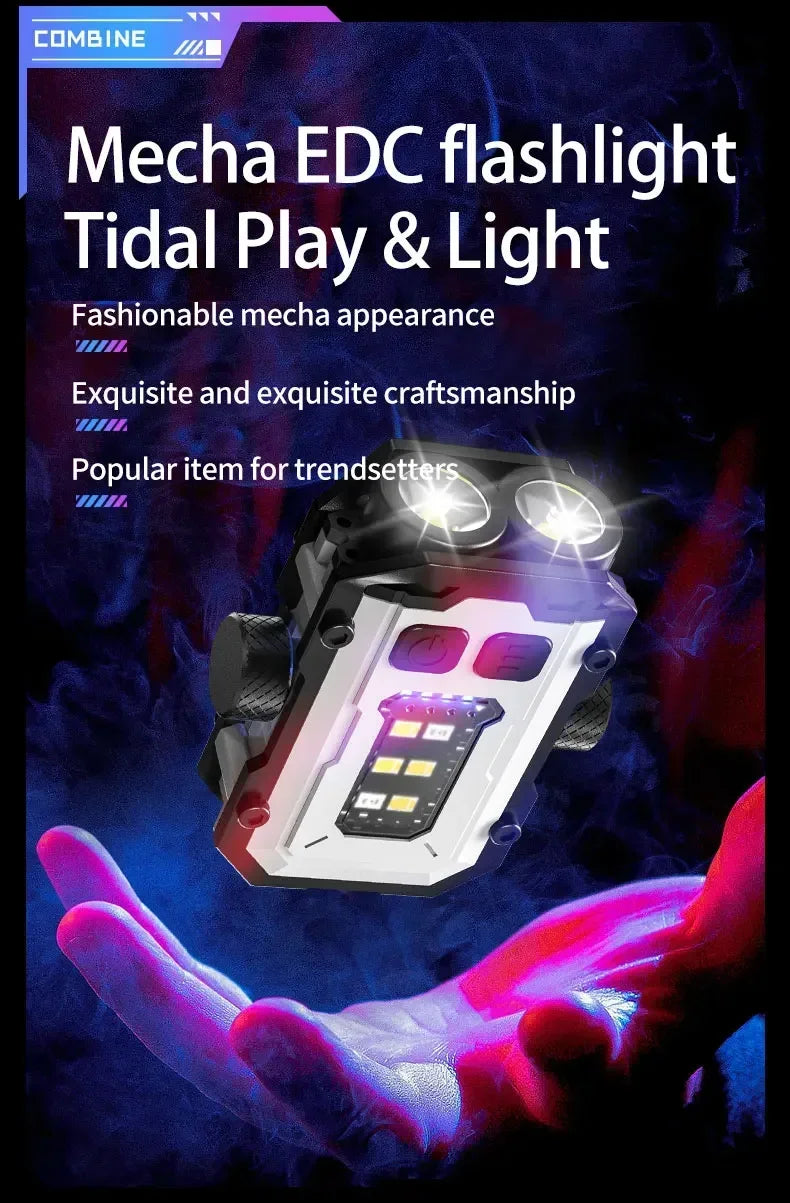 Mini LED Keychain Flashlight with Magnet