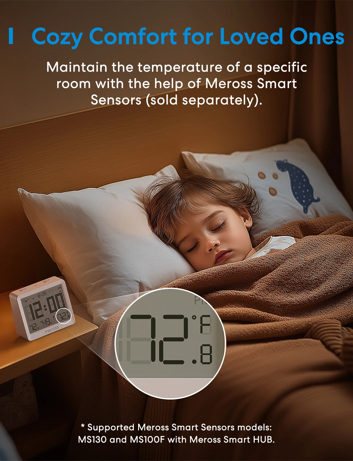 Meross Matter Smart Wi-Fi Thermostat Alexa Compatible