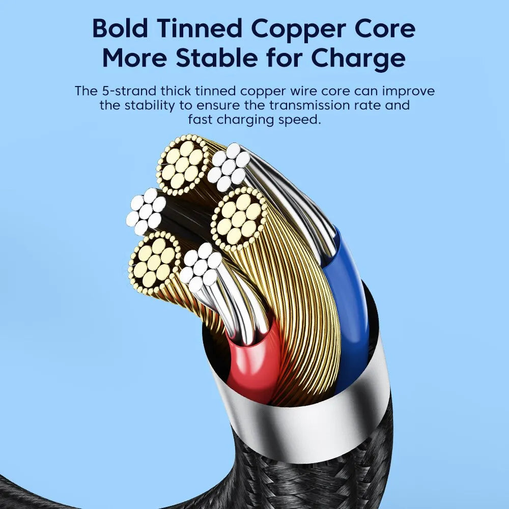 USB C Cable 90 Degree 100W 6A Fast Charging Cord