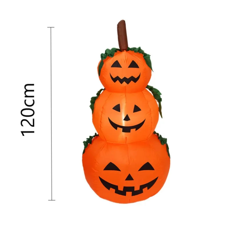 1.2M Halloween Inflatable Pumpkin with Rotating LED Lights