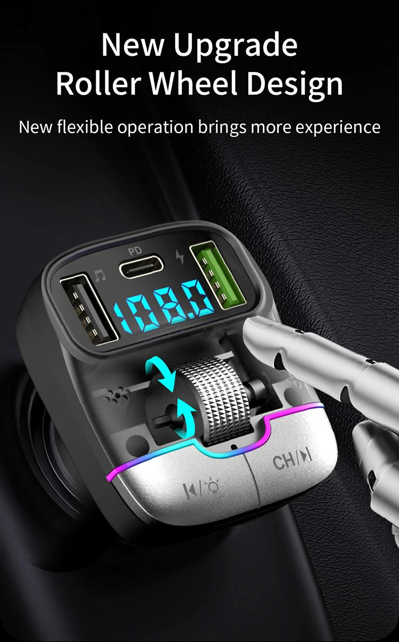 Xiaomi Bluetooth 5.4 FM Transmitter Car Adapter
