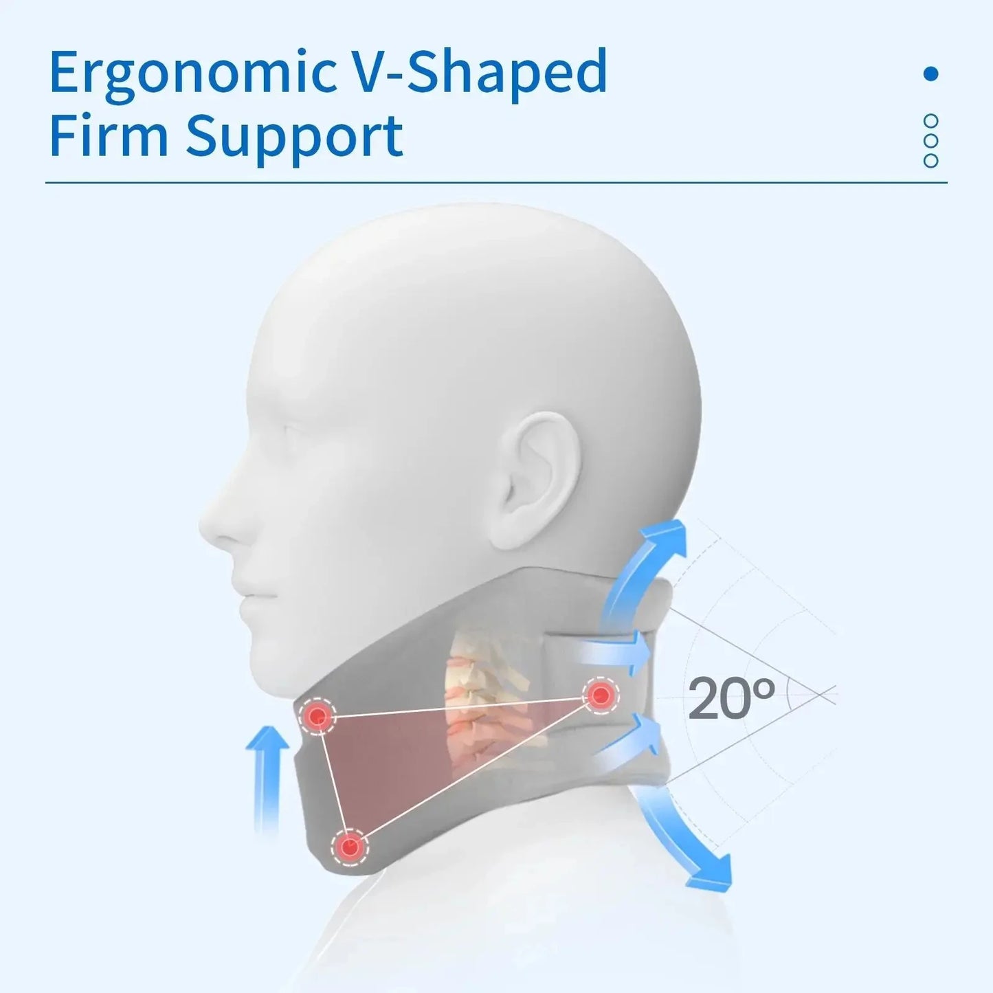 Sleep comfortably with adjustable neck support brace!