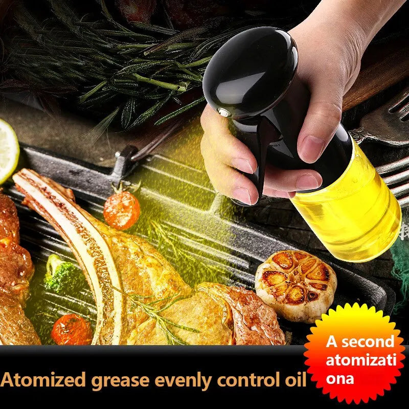 Black Transparent Oil Spray Bottle – Cook Smart, Eat Light!