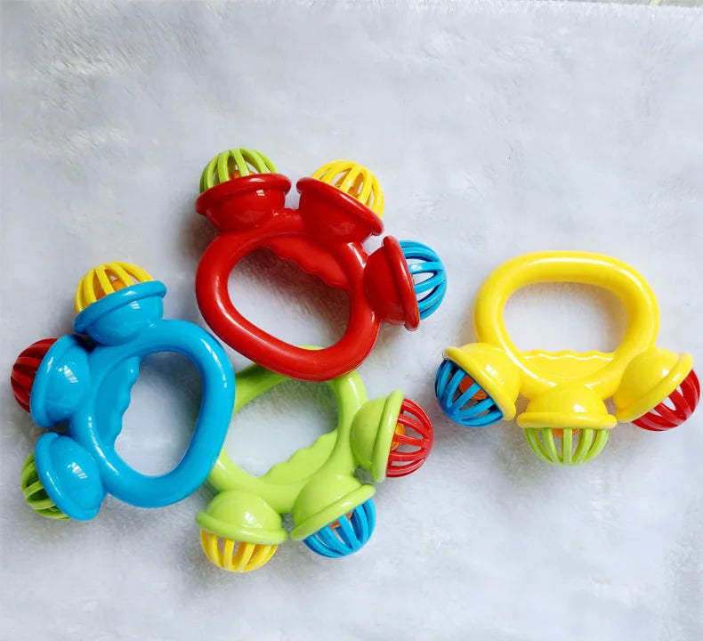 1-4PCS Baby Hand Rattle Ball Sensory Toys