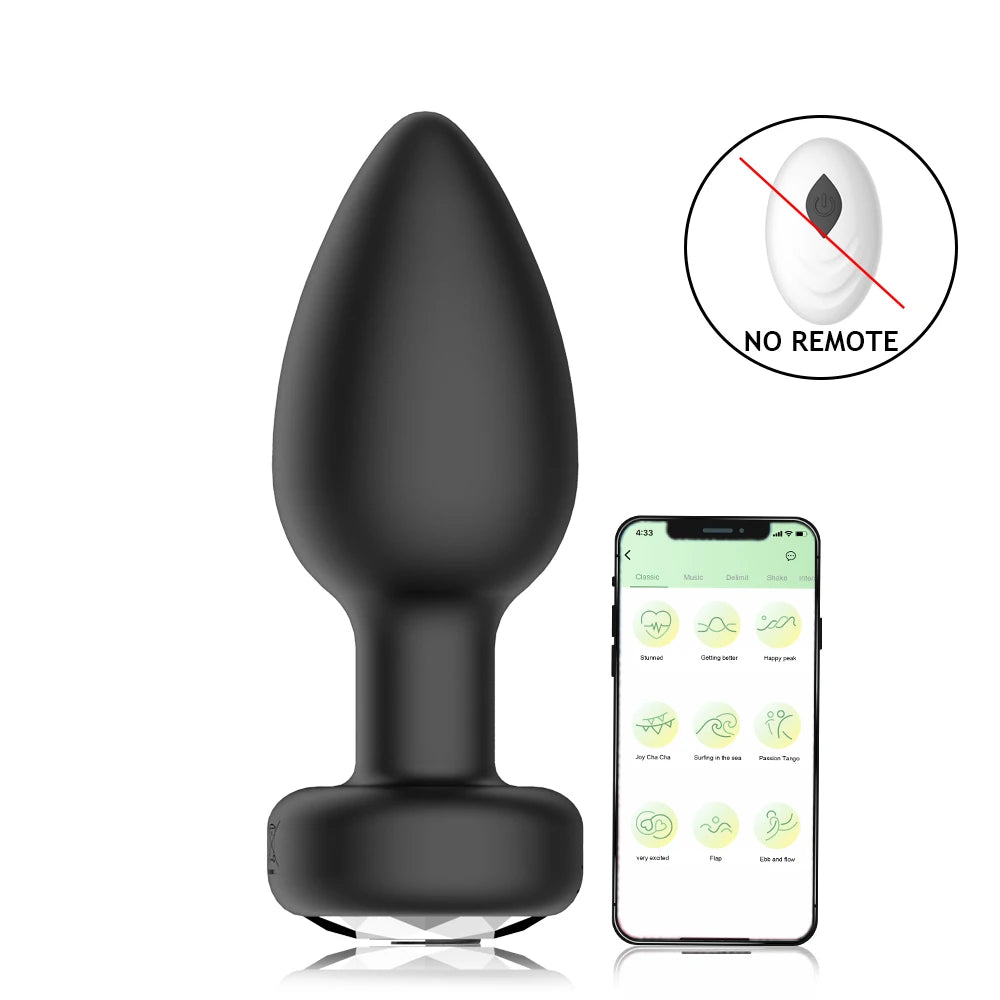 Wireless Vibrating Anal Plug with 10 Modes
