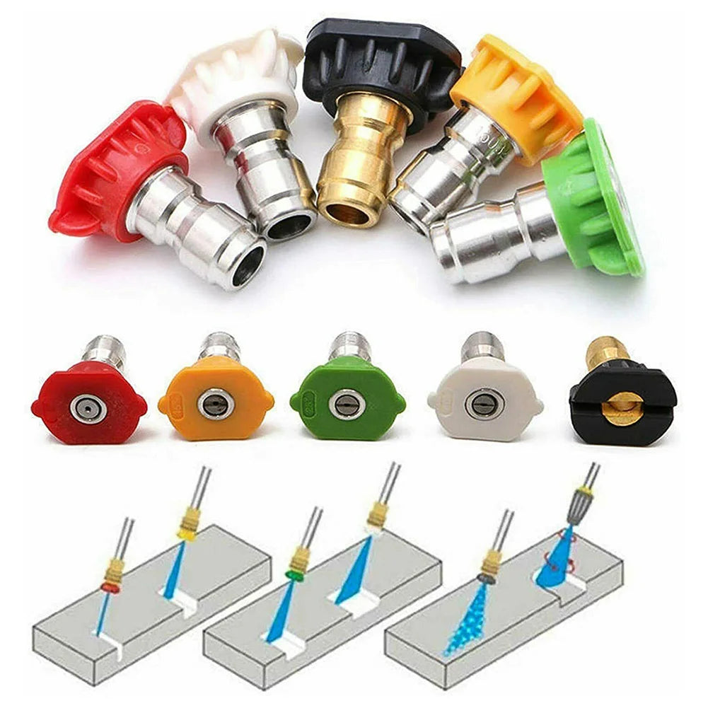 5pc Quick-Connect Pressure Washer Nozzle Set