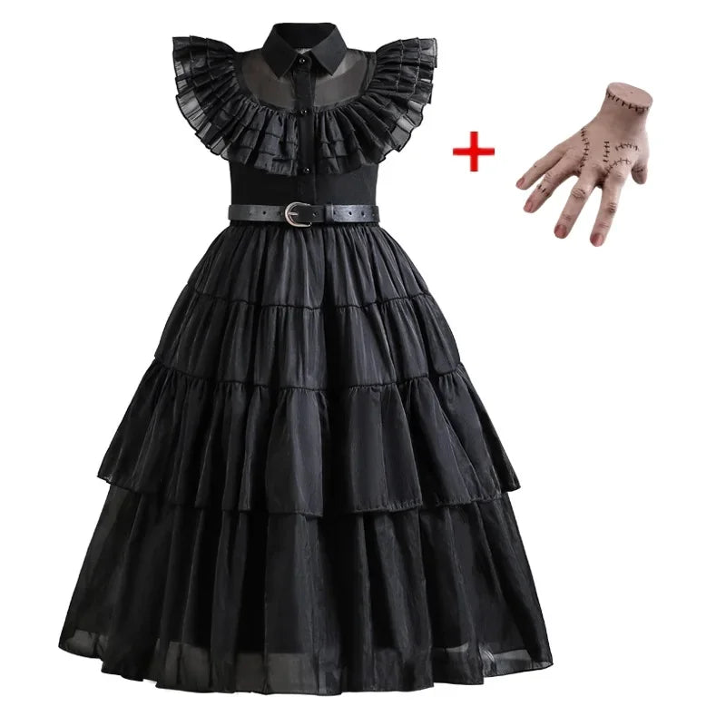 Wednesday Addams Kids Gothic Halloween Costume