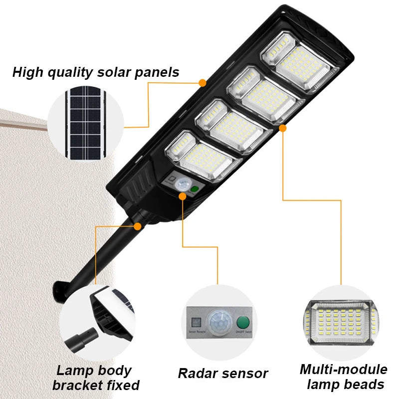 Outdoor Solar LED Garden Light with Motion Sensor