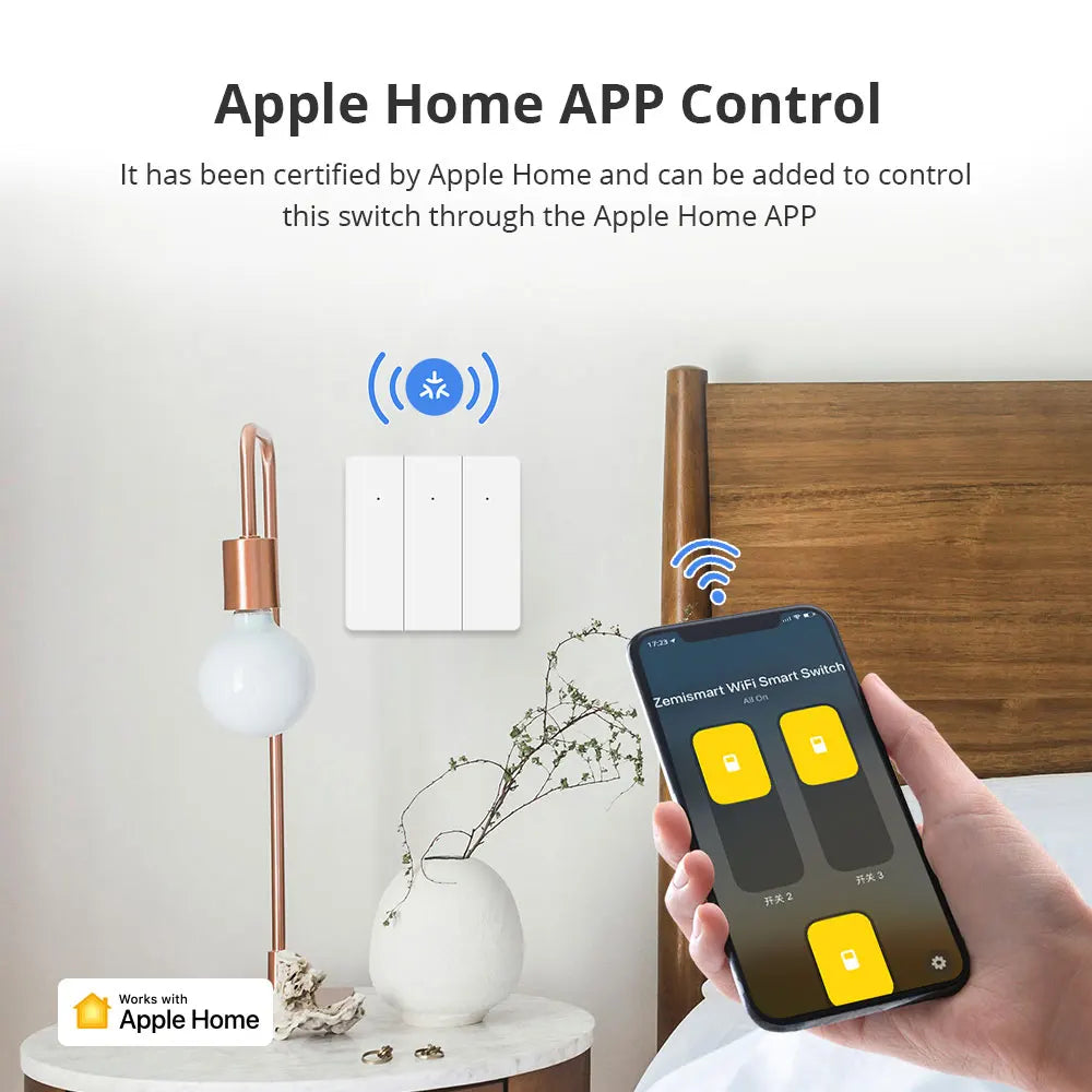 Zemismart WiFi Smart Wall Light Switch EU