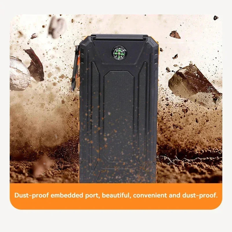 200000mAh Solar Power Bank Fast Charging