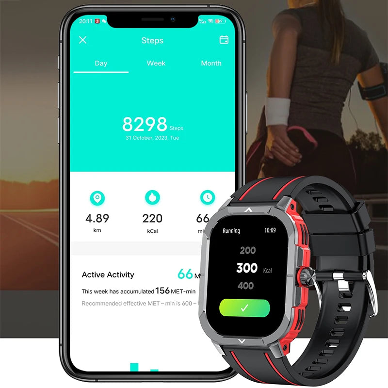 2.06" AMOLED Smart Watch Wireless Charging