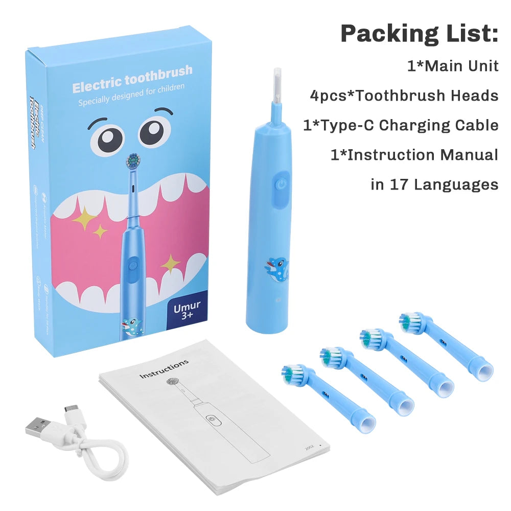 Smart Rotating Electric Toothbrush for Adults
