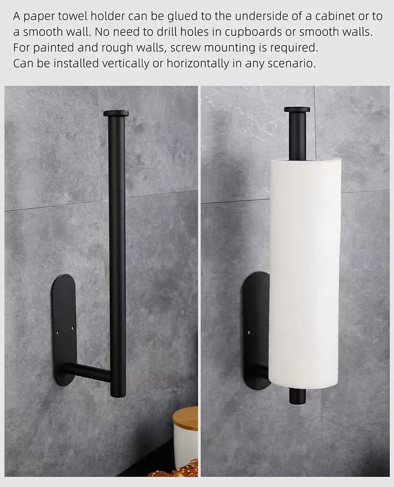 Kitchen Paper Towel Holder Adhesive Tissue Hanger