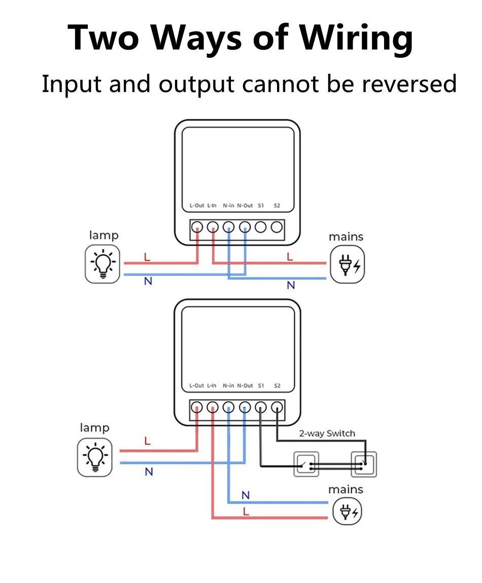 WiFi Smart Switch App Remote Voice Control Double Control Wireless