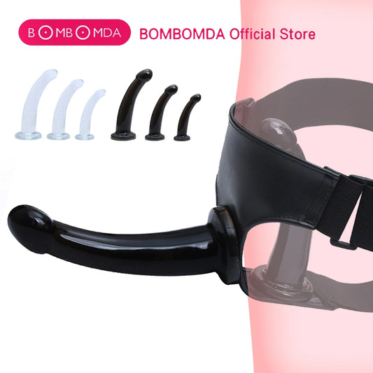 Realistic Jelly Dildo with Suction Cup & Harness