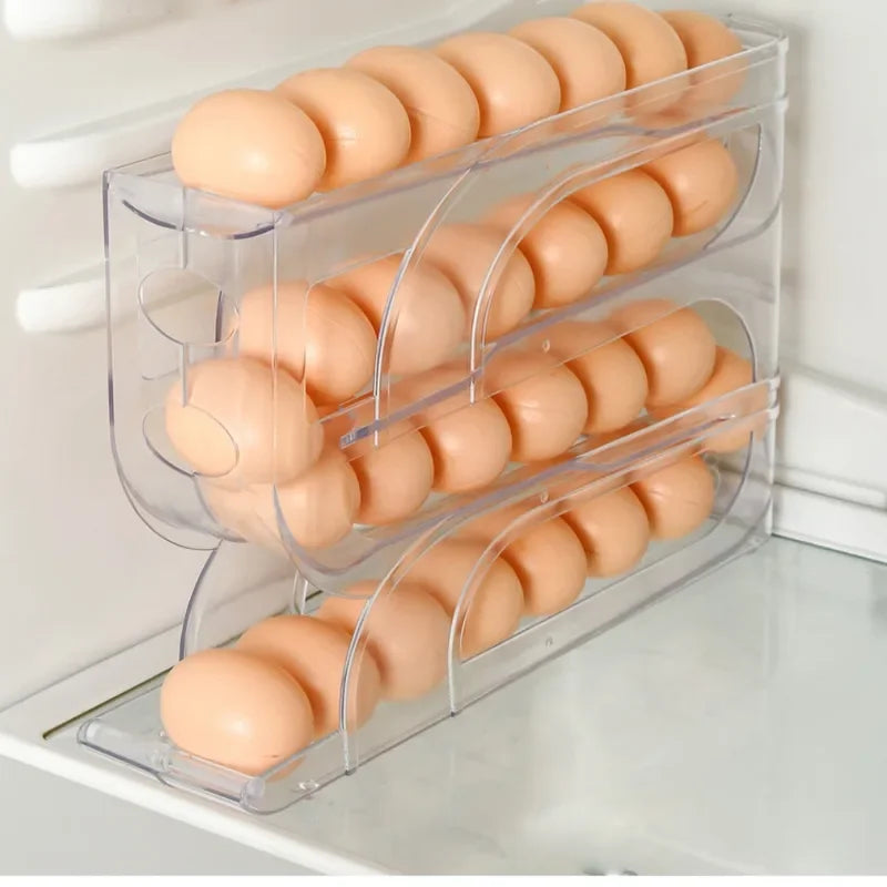 Large Capacity Automatic Egg Roller Refrigerator Storage Box