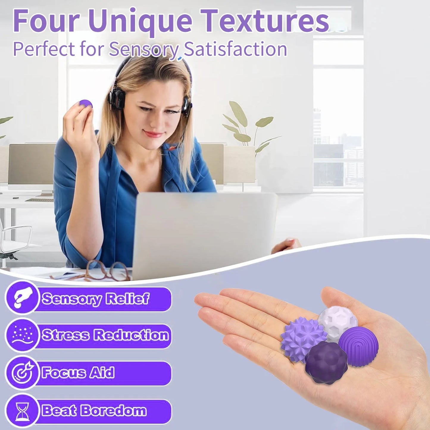 Silicone Magnetic Fidget Balls for Anxiety Relief