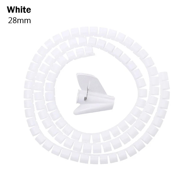 2M Spiral Cable Wire Protector Organizer Tube
