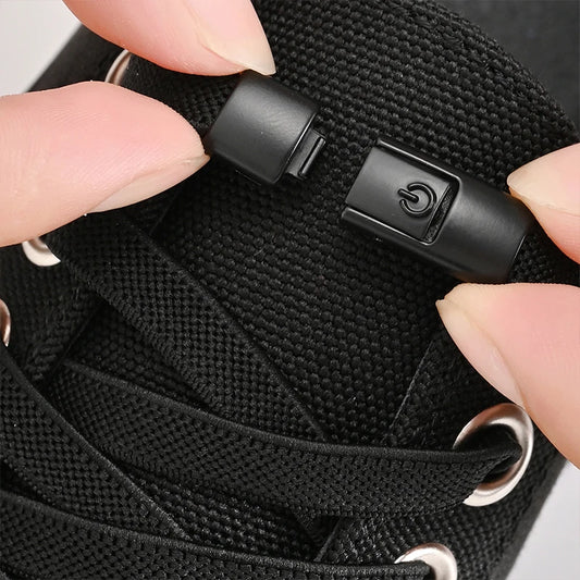 8mm No-Tie Elastic Shoelaces with Press Lock