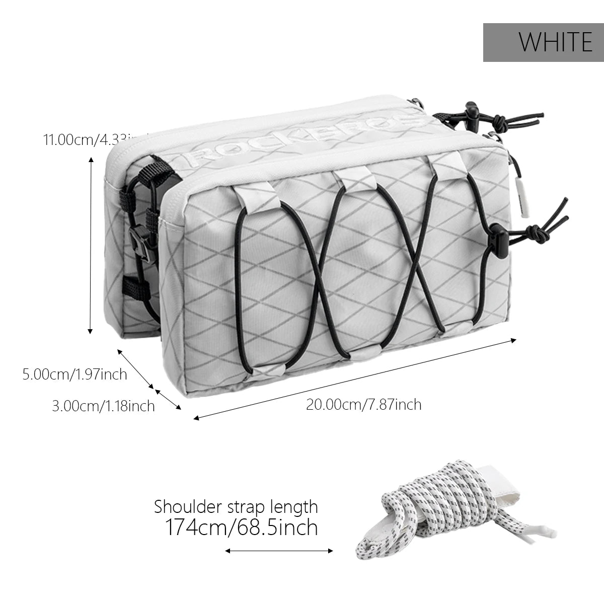 Top Tube Bicycle Bag – Frame & Saddle Storage with Phone Holder