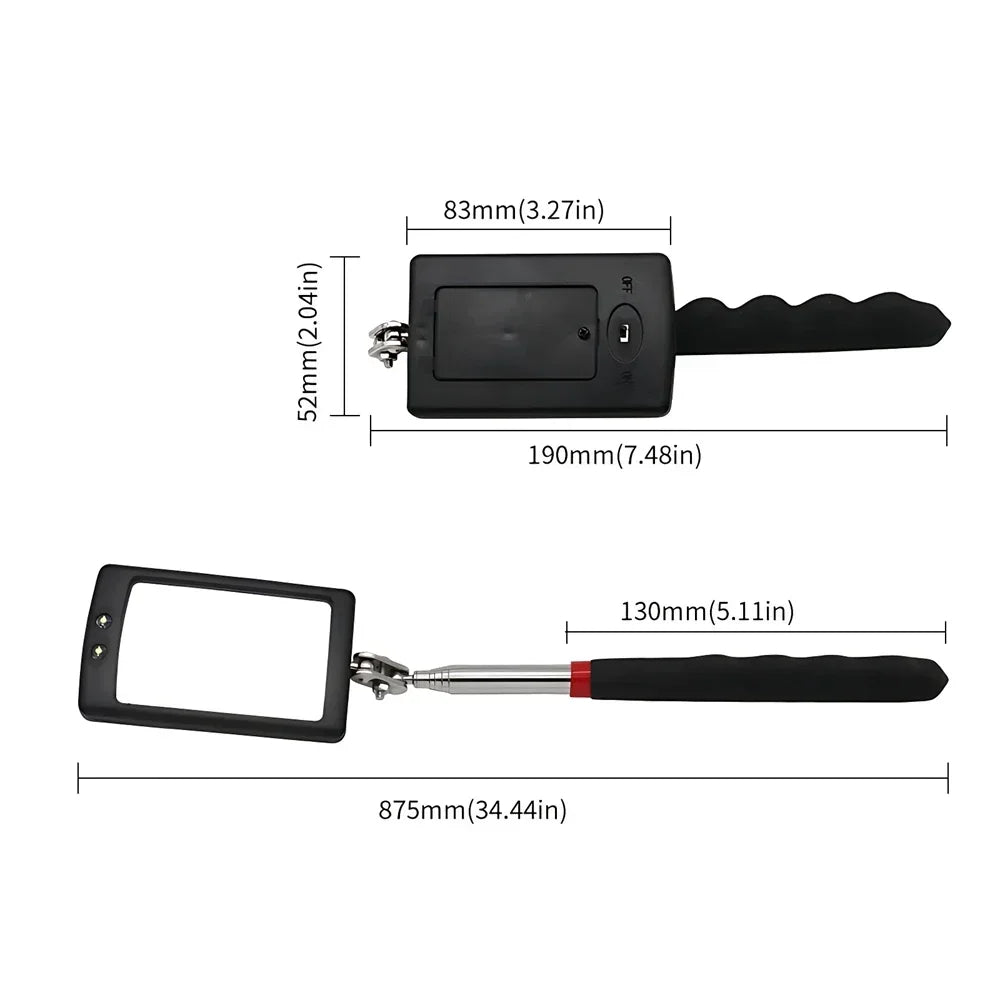 LED Telescoping Inspection Mirror – See What Others Can’t!