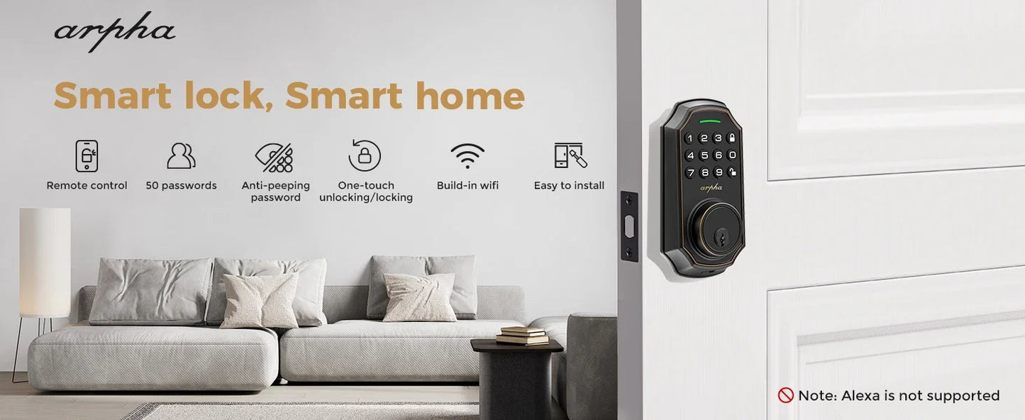 Arpha D180W WiFi Smart Door Lock Keypad
