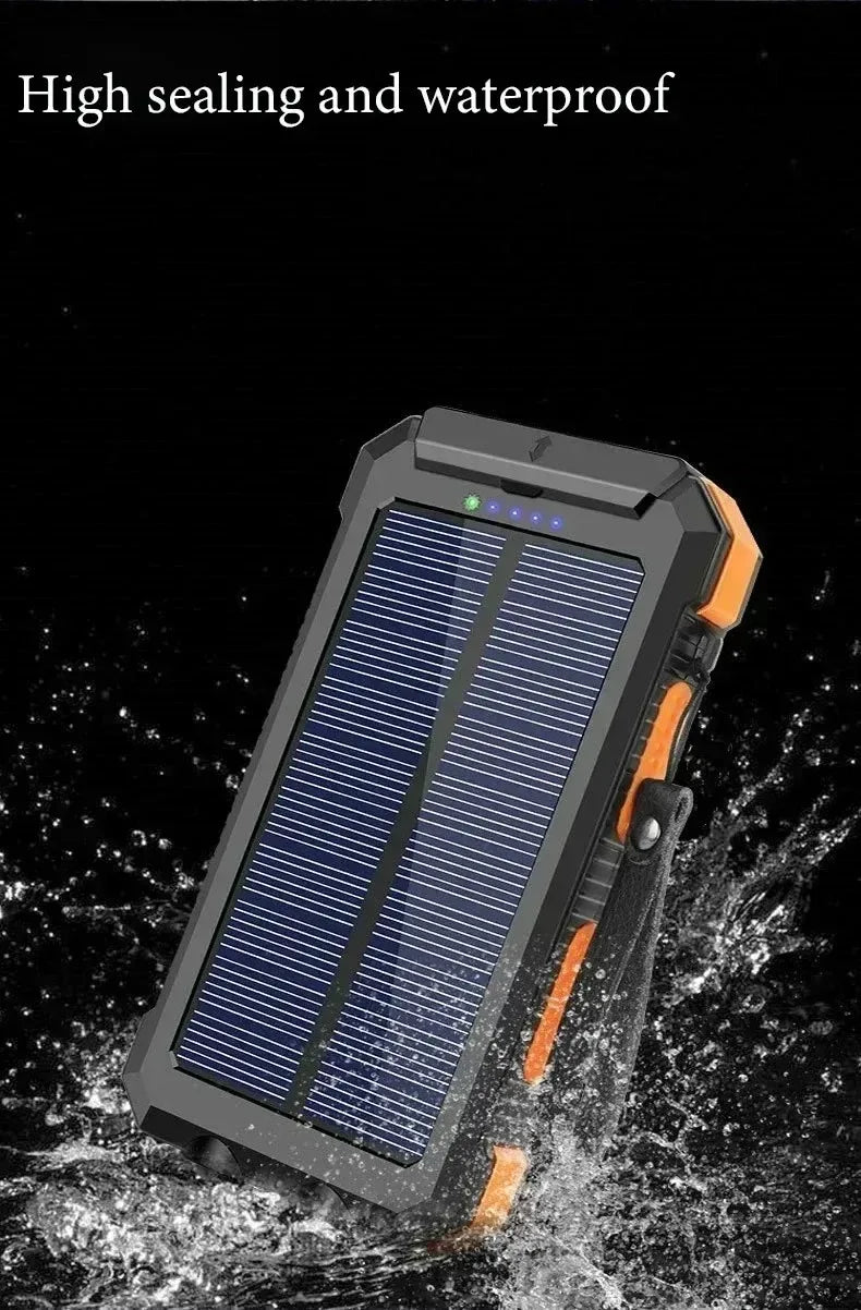 Solar Power Bank 20000mAh with LED Light
