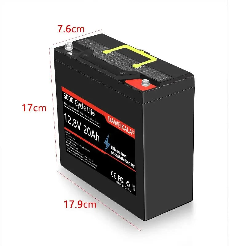 12V 20Ah LiFePO4 Battery for Solar & Marine Use