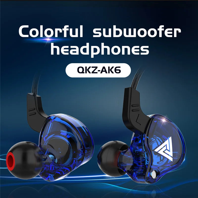 QKZ AK6 HiFi Wired Earphones with Mic