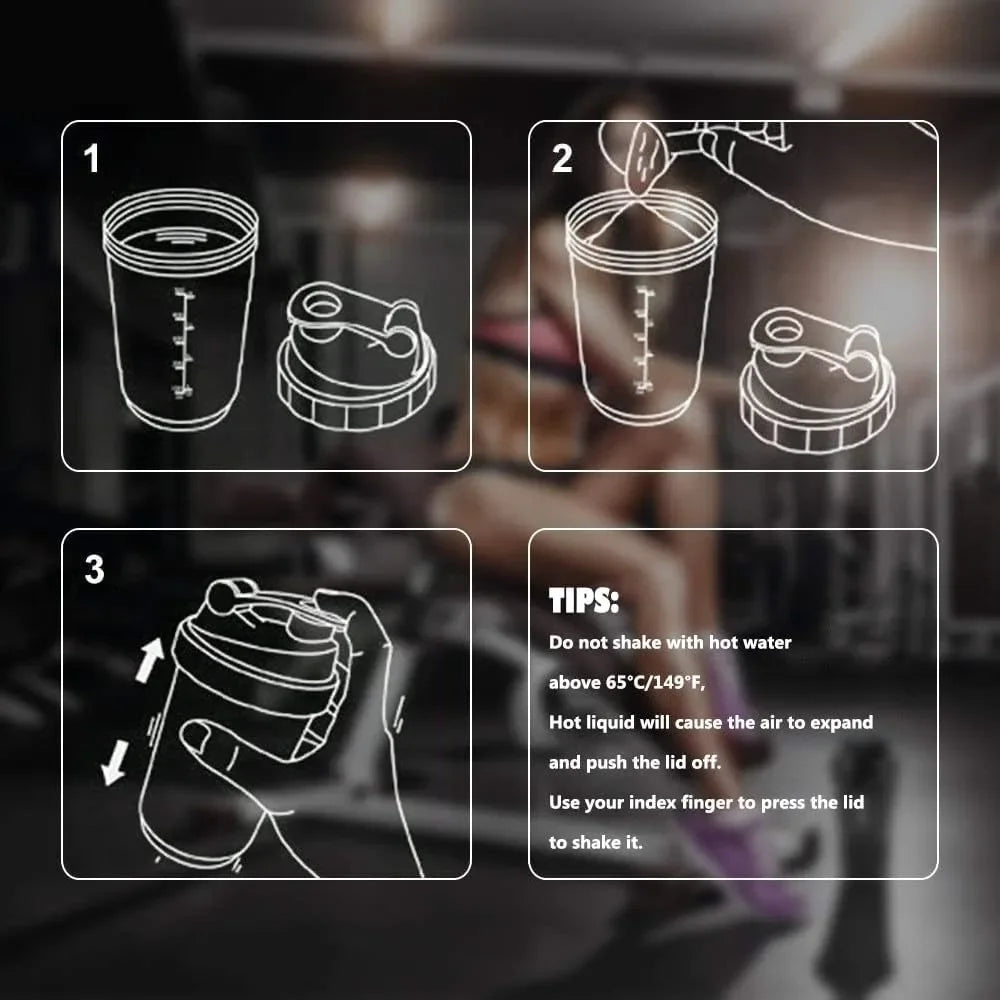 Premium 16oz Protein Shaker Cup – Shake, Sip, and Go!