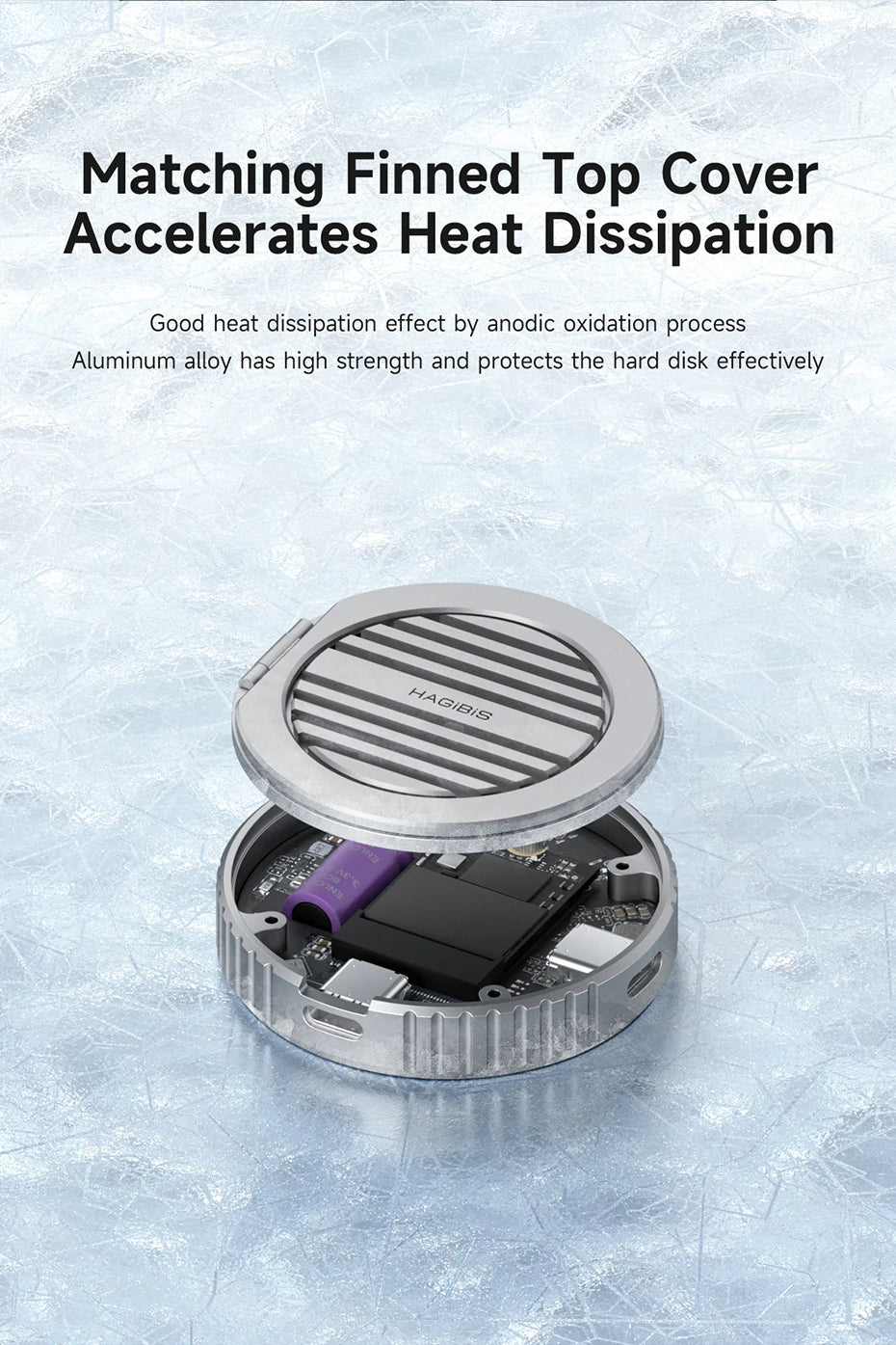 Hagibis Magnetic Heatsink Stand – Cool, Stable, MagSafe Ready!