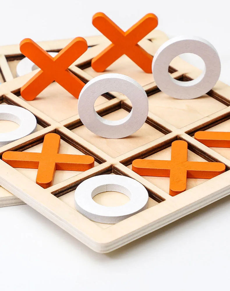 Wooden XO Puzzle Game – Fun Brain Boost for All Ages!