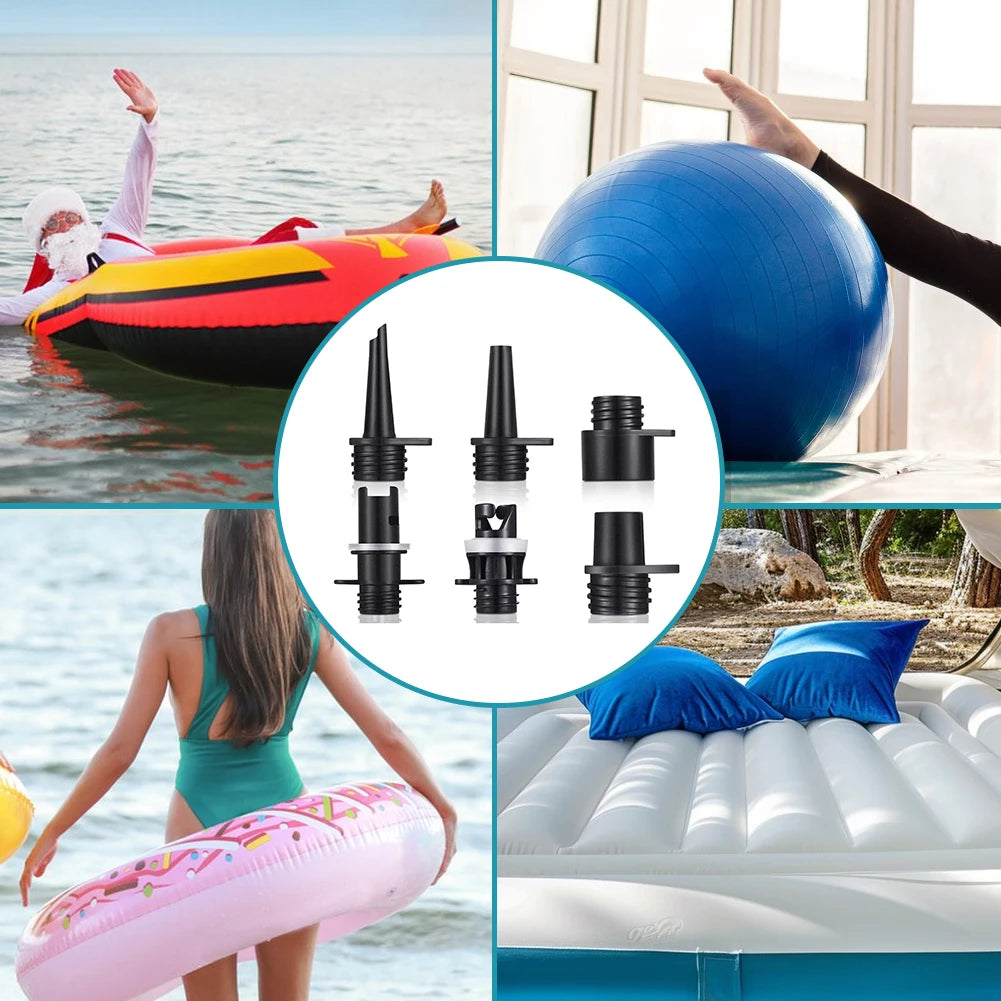 6Pcs Inflatable Pump Hose Nozzle Kit