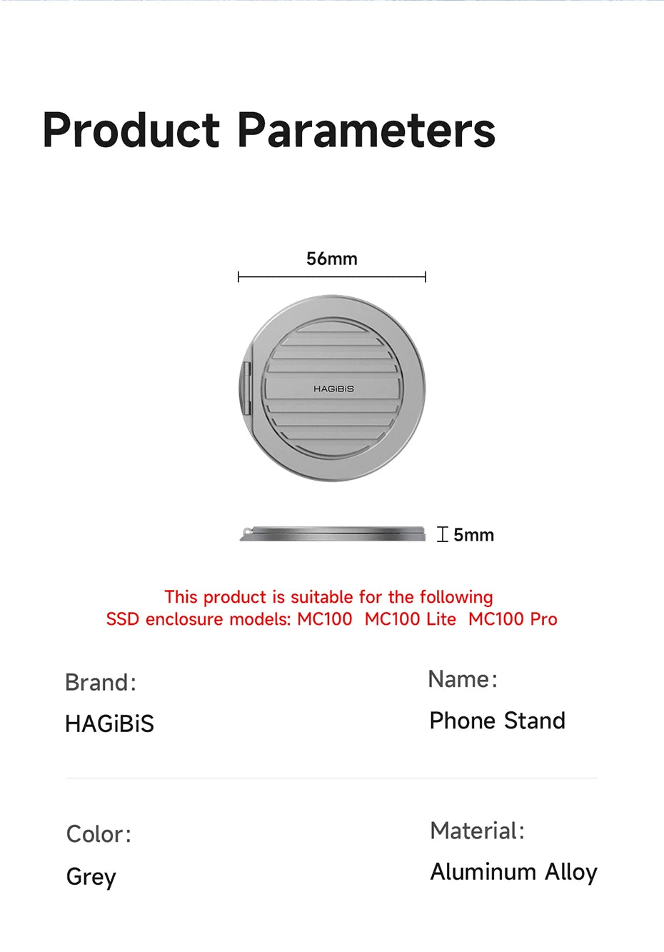 Hagibis Magnetic Heatsink Stand – Cool, Stable, MagSafe Ready!