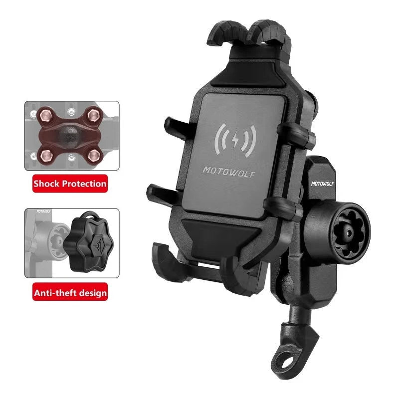 Motorcycle Wireless Charging Phone Mount