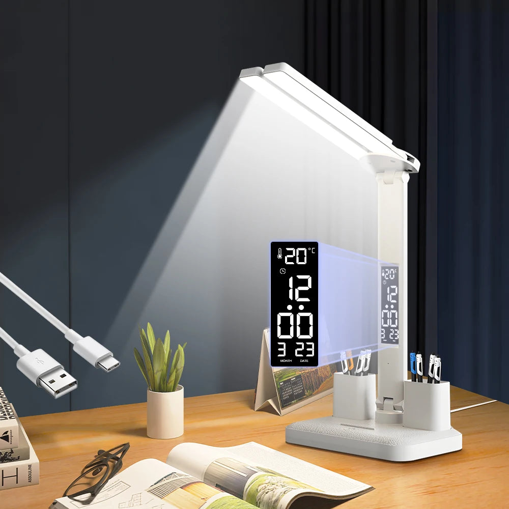 Smart Touch LED Desk Lamp Rechargeable for Study