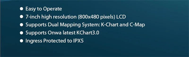 KP-39 7” ONWA Marine GPS Chart Plotter – Reliable Sea Navigation