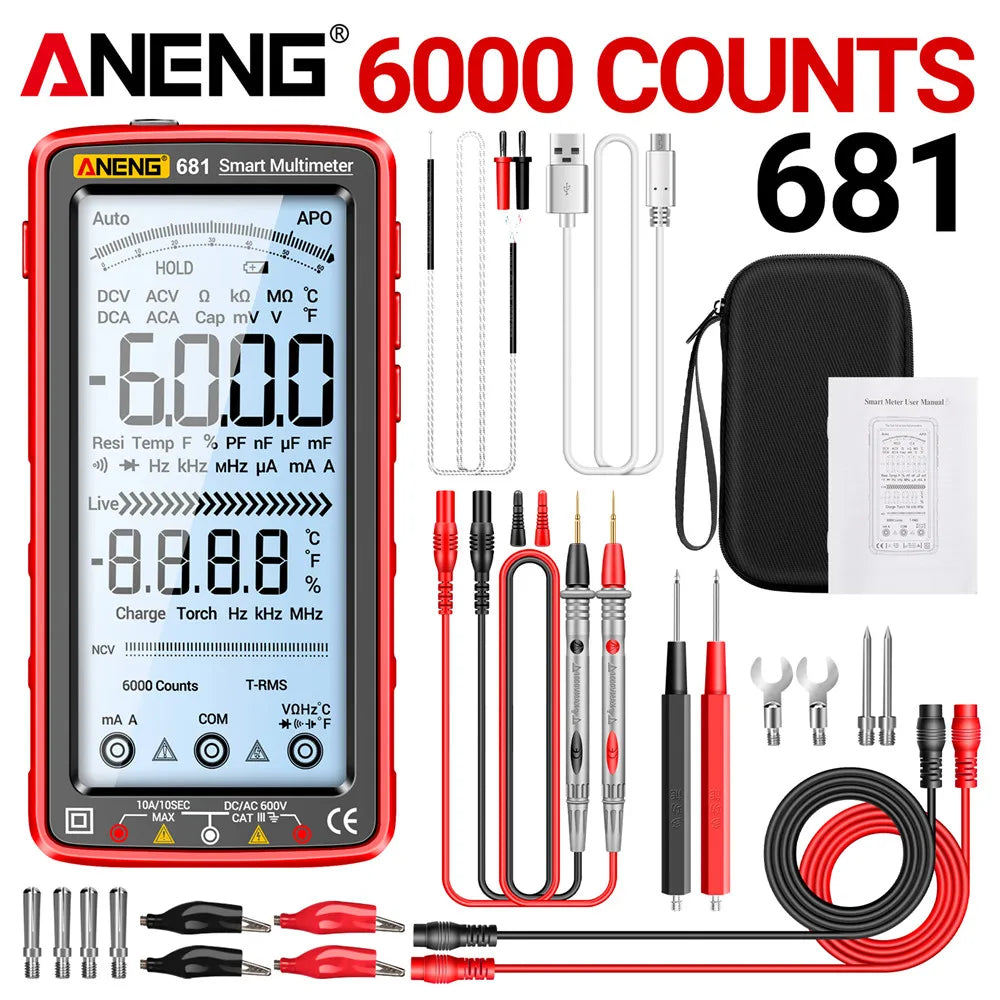 ANENG 681 Rechargeable Digital Multimeter Tester