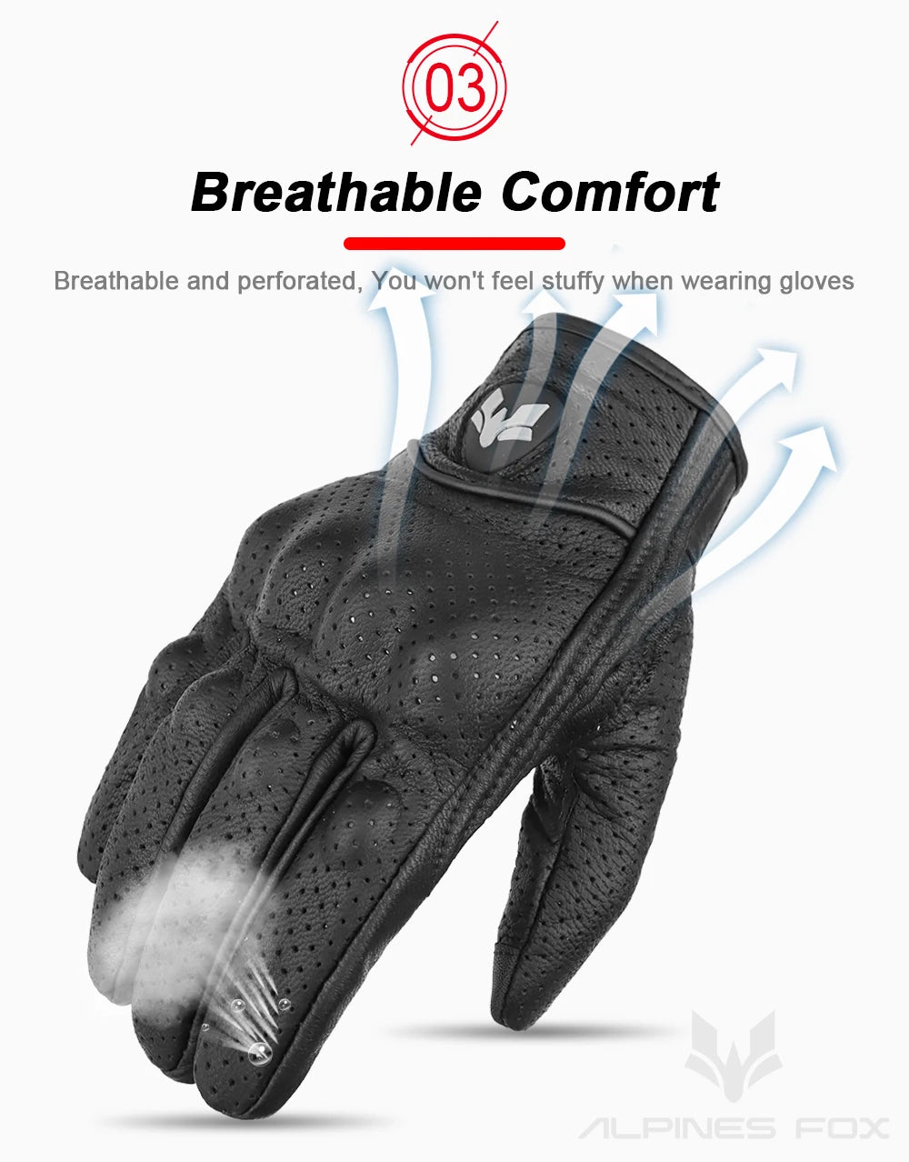 Vintage Leather Motorcycle Gloves Men