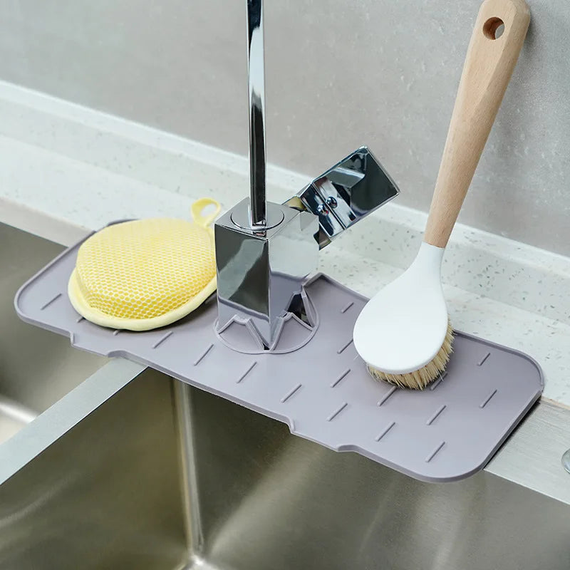 Silicone Faucet Absorbent Mat Splash Guard Pad