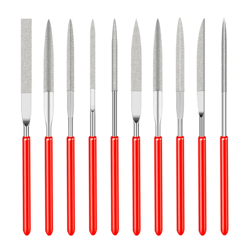 10Pcs Diamond Needle File Set – Precision for Every Detail!