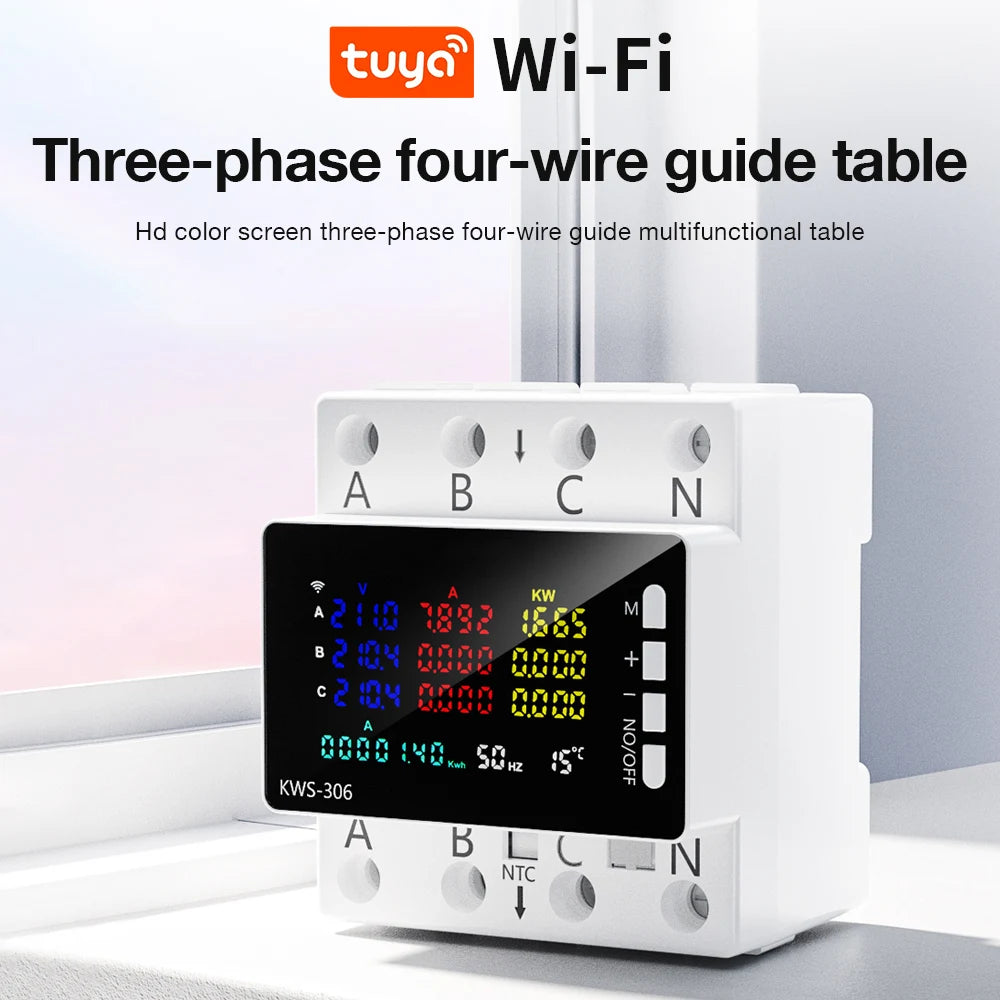 WiFi Smart 3-Phase Power Energy Meter
